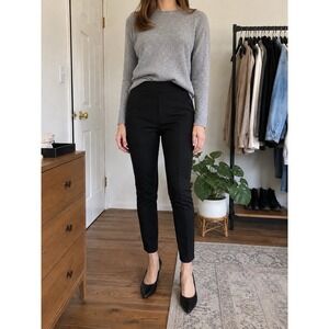 J.Crew Any Day Pixie Pants Black S High Rise Skinny Ankle Stretch AQ619